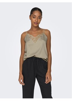 ONLY Top 15287104 Beżowy Regular Fit ze sklepu MODIVO w kategorii Bluzki damskie - zdjęcie 183945495