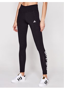 adidas Legginsy Loungewear Essentials Logo GL0633 Czarny Slim Fit ze sklepu MODIVO w kategorii Spodnie damskie - zdjęcie 183945609