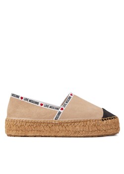 LOVE MOSCHINO Espadryle JA10553G0IIG0131 Beżowy ze sklepu MODIVO w kategorii Espadryle damskie - zdjęcie 183945666