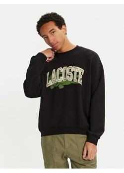 Lacoste Bluza SH2850 Czarny Loose Fit ze sklepu MODIVO w kategorii Bluzy męskie - zdjęcie 183945677