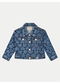 Guess Kurtka jeansowa K4YL03 D4WF0 Niebieski Regular Fit ze sklepu MODIVO w kategorii Kurtki dziewczęce - zdjęcie 183945696