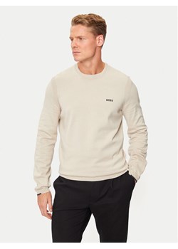 Boss Sweter Ever-X_Cn 50498539 Beżowy Regular Fit ze sklepu MODIVO w kategorii Swetry męskie - zdjęcie 183945736