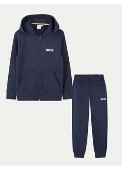 Boss Dres J51136 D Granatowy Regular Fit ze sklepu MODIVO w kategorii Dresy chłopięce - zdjęcie 183945747