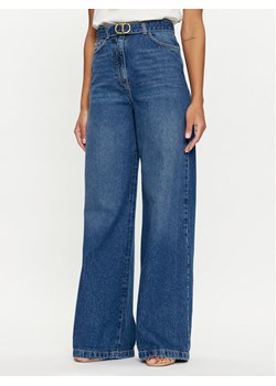TWINSET Jeansy 241TP2662 Niebieski Wide Leg ze sklepu MODIVO w kategorii Jeansy damskie - zdjęcie 183945827