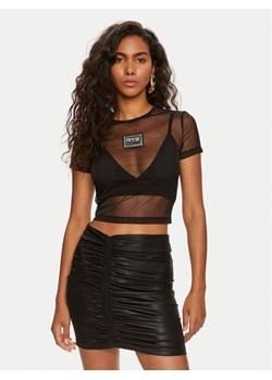 Versace Jeans Couture Top 76HAH6A2 Czarny Slim Fit - id: 0000303964023 - marki Versace Jeans - 183945837 Versace Jeans Couture Top 76HAH6A2 Czarny Slim Fit ze sklepu MODIVO w kategorii Bluzki damskie - zdjęcie 183945837
