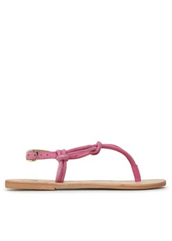 Manebi Sandały Suede Leather Sandals V 1.8 Y0 Różowy ze sklepu MODIVO w kategorii Sandały damskie - zdjęcie 183945897