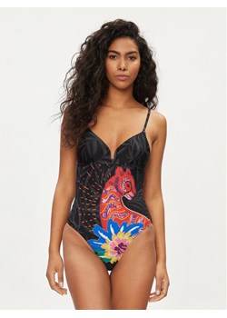 Desigual Strój kąpielowy Panter 24SWMK01 Czarny ze sklepu MODIVO w kategorii Stroje kąpielowe - zdjęcie 183945985