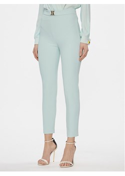Elisabetta Franchi Spodnie materiałowe PA-T14-41E2-V260 Zielony Regular Fit ze sklepu MODIVO w kategorii Spodnie damskie - zdjęcie 183945987