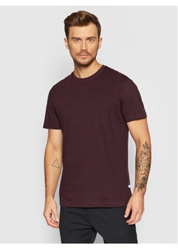 Selected Homme T-Shirt Norman 16080129 Bordowy Regular Fit ze sklepu MODIVO w kategorii T-shirty męskie - zdjęcie 183946005