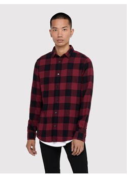 Only & Sons Koszula Gudmund 22007112 Bordowy Slim Fit ze sklepu MODIVO w kategorii Koszule męskie - zdjęcie 183946009