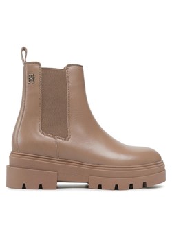 Tommy Hilfiger Sztyblety Monochromatic Chelsea Boot FW0FW06899 Beżowy ze sklepu MODIVO w kategorii Botki - zdjęcie 183946025