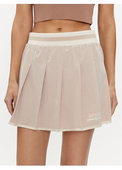 Guess Spódnica trapezowa Arleth V4GD19 WG2Q0 Beżowy Regular Fit ze sklepu MODIVO w kategorii Spódnice - zdjęcie 183946079