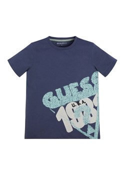 Guess T-Shirt L3GI20 K8HM3 Granatowy Regular Fit ze sklepu MODIVO w kategorii T-shirty chłopięce - zdjęcie 183946097