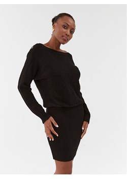 Guess Sukienka dzianinowa Elodie W3BK96 Z2WX0 Czarny Slim Fit ze sklepu MODIVO w kategorii Sukienki - zdjęcie 183946109