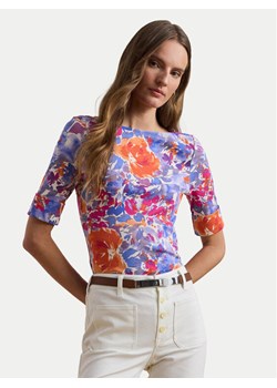 LAUREN RALPH LAUREN Bluzka 200957667001 Kolorowy Slim Fit ze sklepu MODIVO w kategorii Bluzki damskie - zdjęcie 183946137