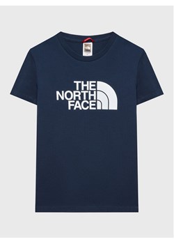 The North Face T-Shirt Easy NF0A82GH Granatowy Regular Fit ze sklepu MODIVO w kategorii T-shirty chłopięce - zdjęcie 183946147