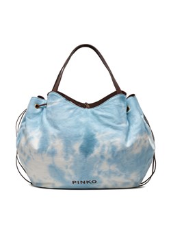 Pinko Torebka Pagoda Extra Shopper PE 24 PLTT 102911 A1MB Błękitny ze sklepu MODIVO w kategorii Torby Shopper bag - zdjęcie 183946158