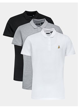 Brave Soul Komplet 3 koszulek polo MPS-628KEVON Kolorowy Regular Fit ze sklepu MODIVO w kategorii T-shirty męskie - zdjęcie 183946166