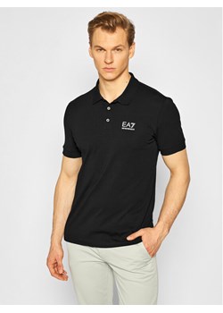 EA7 Emporio Armani Polo 8NPF04 PJM5Z 1200 Czarny Regular Fit ze sklepu MODIVO w kategorii T-shirty męskie - zdjęcie 183946195