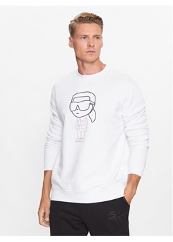 KARL LAGERFELD Bluza 705400 533910 Biały Regular Fit ze sklepu MODIVO w kategorii Bluzy męskie - zdjęcie 183946256