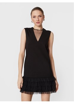 TWINSET Sukienka koktajlowa 231TP2051 Czarny Relaxed Fit ze sklepu MODIVO w kategorii Sukienki - zdjęcie 183946498