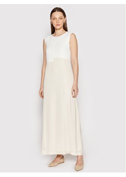 Peserico Sukienka letnia E02951 Beżowy Relaxed Fit ze sklepu MODIVO w kategorii Sukienki - zdjęcie 183946557