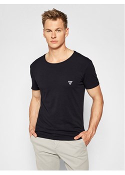 Guess T-Shirt U97M00 JR003 Czarny Slim Fit ze sklepu MODIVO w kategorii T-shirty męskie - zdjęcie 183946578