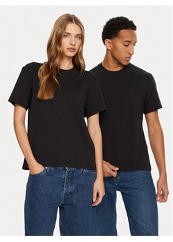 AMI PARIS T-Shirt UTS027.726 Czarny Regular Fit ze sklepu MODIVO w kategorii Bluzki damskie - zdjęcie 183946689