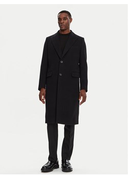 Dolce&Gabbana Płaszcz wełniany G036IT HUMJ2 Czarny Regular Fit ze sklepu MODIVO w kategorii Płaszcze męskie - zdjęcie 183946726