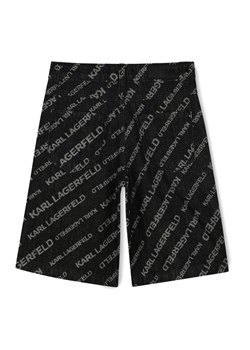 Karl Lagerfeld Kids Szorty jeansowe Z30415 D Czarny Regular Fit ze sklepu MODIVO w kategorii Spodenki chłopięce - zdjęcie 183946797
