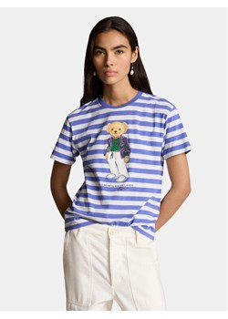 Polo Ralph Lauren T-Shirt Str Riv Br T 211924300001 Niebieski Regular Fit ze sklepu MODIVO w kategorii Bluzki damskie - zdjęcie 183946826