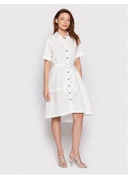 Peserico Sukienka koszulowa S02701A Biały Regular Fit ze sklepu MODIVO w kategorii Sukienki - zdjęcie 183946846