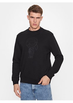 KARL LAGERFELD Bluza 705401 533910 Czarny Regular Fit ze sklepu MODIVO w kategorii Bluzy męskie - zdjęcie 183946969