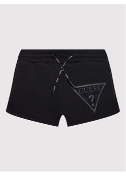 Guess Szorty sportowe J2RD08 FL03S Granatowy Regular Fit ze sklepu MODIVO w kategorii Spodenki dziewczęce - zdjęcie 183946987