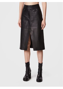 Notes Du Nord Spódnica skórzana Emma 12806 Czarny Slim Fit ze sklepu MODIVO w kategorii Spódnice - zdjęcie 183947005