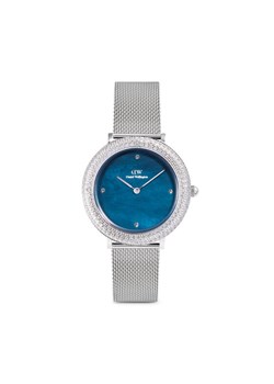 Daniel Wellington Zegarek Crystalline Bezel 3 DW00100825 Srebrny ze sklepu MODIVO w kategorii Zegarki - zdjęcie 183947007