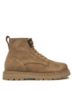 Birkenstock Botki Highwood Lace Mid W Leve 1028922 Beżowy ze sklepu MODIVO w kategorii Botki - zdjęcie 183947165