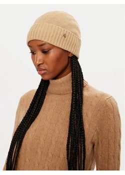 LAUREN RALPH LAUREN Czapka 454960057005 Beżowy ze sklepu MODIVO w kategorii Czapki zimowe damskie - zdjęcie 183947169