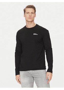 Jack Wolfskin Longsleeve Essential Longsleeve 1808821 Czarny Regular Fit ze sklepu MODIVO w kategorii T-shirty męskie - zdjęcie 183947175