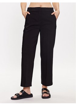 Fransa Spodnie materiałowe 20611919 Czarny Slim Fit ze sklepu MODIVO w kategorii Spodnie damskie - zdjęcie 183947216