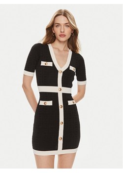 Elisabetta Franchi Sukienka koktajlowa AM-81B-42E3-V450 Czarny Slim Fit ze sklepu MODIVO w kategorii Sukienki - zdjęcie 183947225