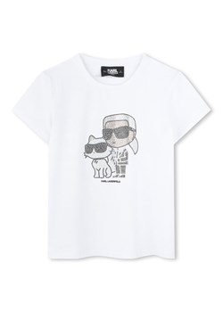 Karl Lagerfeld Kids T-Shirt Z30489 D Biały Regular Fit ze sklepu MODIVO w kategorii T-shirty chłopięce - zdjęcie 183947246