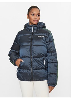 Guess Kurtka puchowa Z3BL06 WO06I Granatowy Regular Fit ze sklepu MODIVO w kategorii Kurtki damskie - zdjęcie 183947279