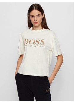 Boss T-Shirt C_Evina_Active 50457388 Beżowy Relaxed Fit ze sklepu MODIVO w kategorii Bluzki damskie - zdjęcie 183947305