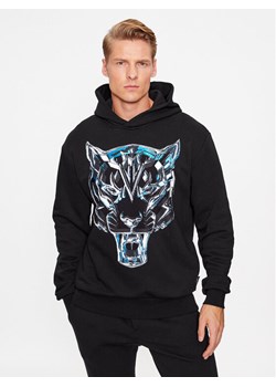 Plein Sport Bluza Hoodie Sweatshirt Chrome Tiger AACC MJB3163 SJO001N Czarny Regular Fit ze sklepu MODIVO w kategorii Bluzy męskie - zdjęcie 183947369