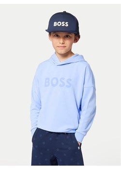 BOSS Bluza J52028 S Błękitny Loose Fit ze sklepu MODIVO w kategorii Bluzy chłopięce - zdjęcie 183947376