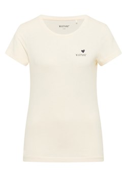 Mustang T-Shirt Loa 1016509 Écru Slim Fit ze sklepu MODIVO w kategorii Bluzki damskie - zdjęcie 183947388