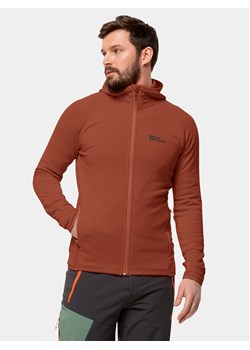 Jack Wolfskin Bluza techniczna Baiselberg Hooded Fz 1710541 Czerwony Regular Fit ze sklepu MODIVO w kategorii Bluzy męskie - zdjęcie 183947436