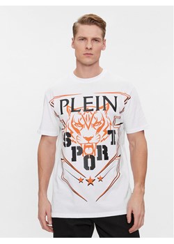 Plein Sport T-Shirt SADC MTK6916 SJY001N Biały Regular Fit ze sklepu MODIVO w kategorii T-shirty męskie - zdjęcie 183947469