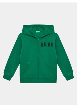 United Colors Of Benetton Bluza 3J68C502J Zielony Regular Fit ze sklepu MODIVO w kategorii Bluzy chłopięce - zdjęcie 183947485